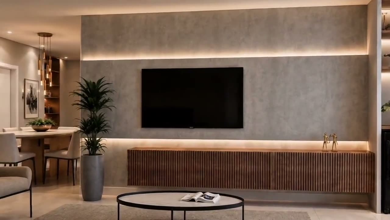 Sala de estar projetada pelo Studio Paránhos